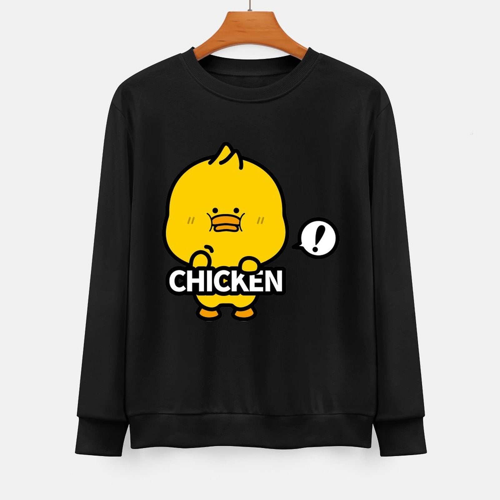 Front Patterned Long Sleeve TopStandard Regular